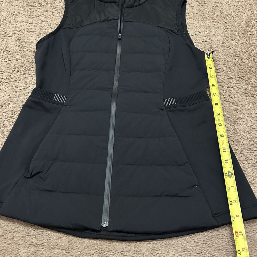 LULULEMON DOWN FOR IT ALL VEST sz 8 CLASSIC BLACK 700-Fill Goose Down Jacket - Picture 3 of 7